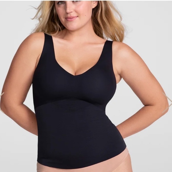 HONEYLOVE LiftWear Tank Shapewear Slimming Top in Vamp Black | Size 2X - Picture 1 of 5